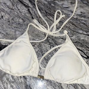White Bikini Top Size Medium